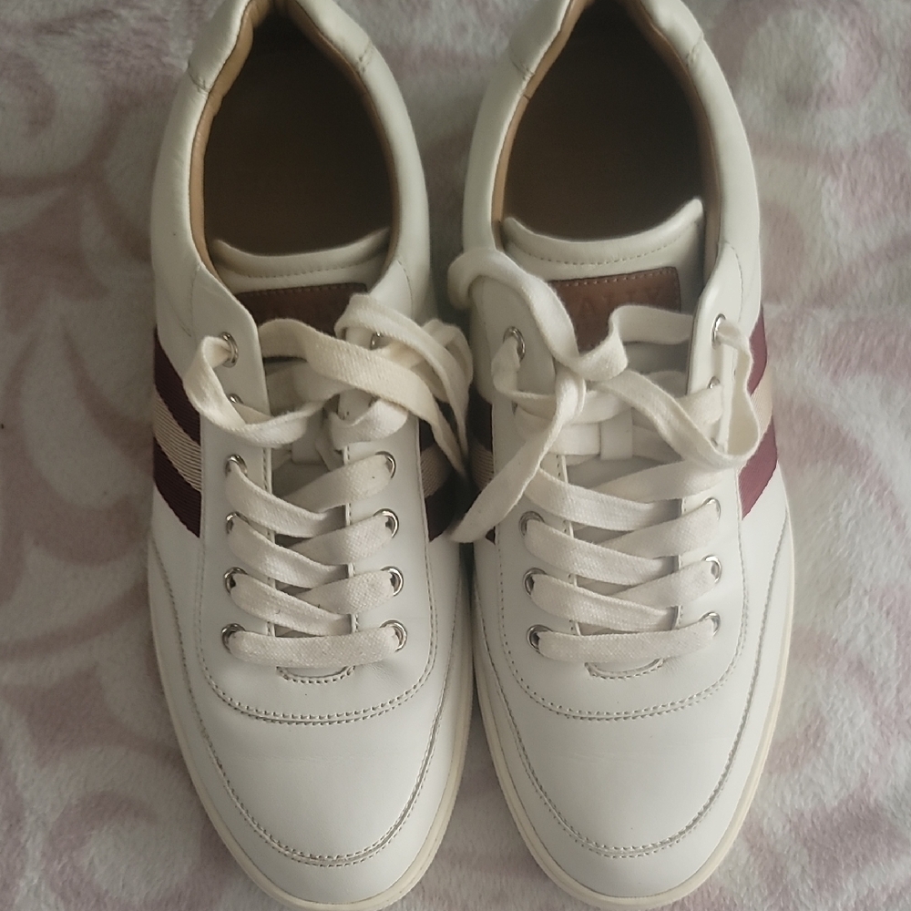 Bally White and Brown Men's Sneakers